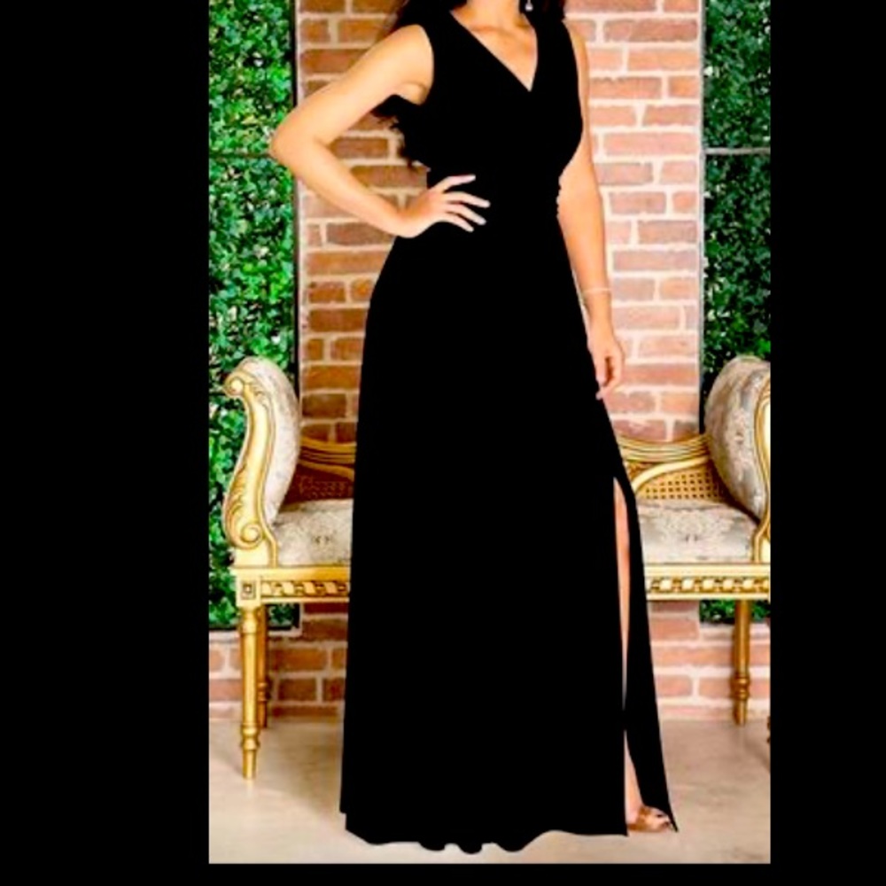 Black Bridesmaids dress size large